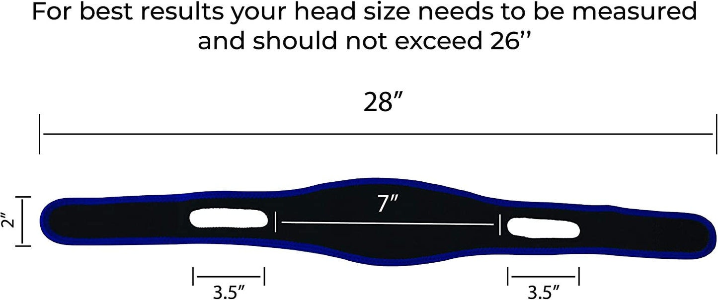 Anti Snoring Chin Strap - Snoring Solution, Effective Snore Stopper with Comfortable Neoprene for Better Sleep